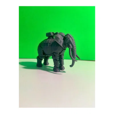 Mô hình Voi Kim loại 3D (Metallic Elephant)