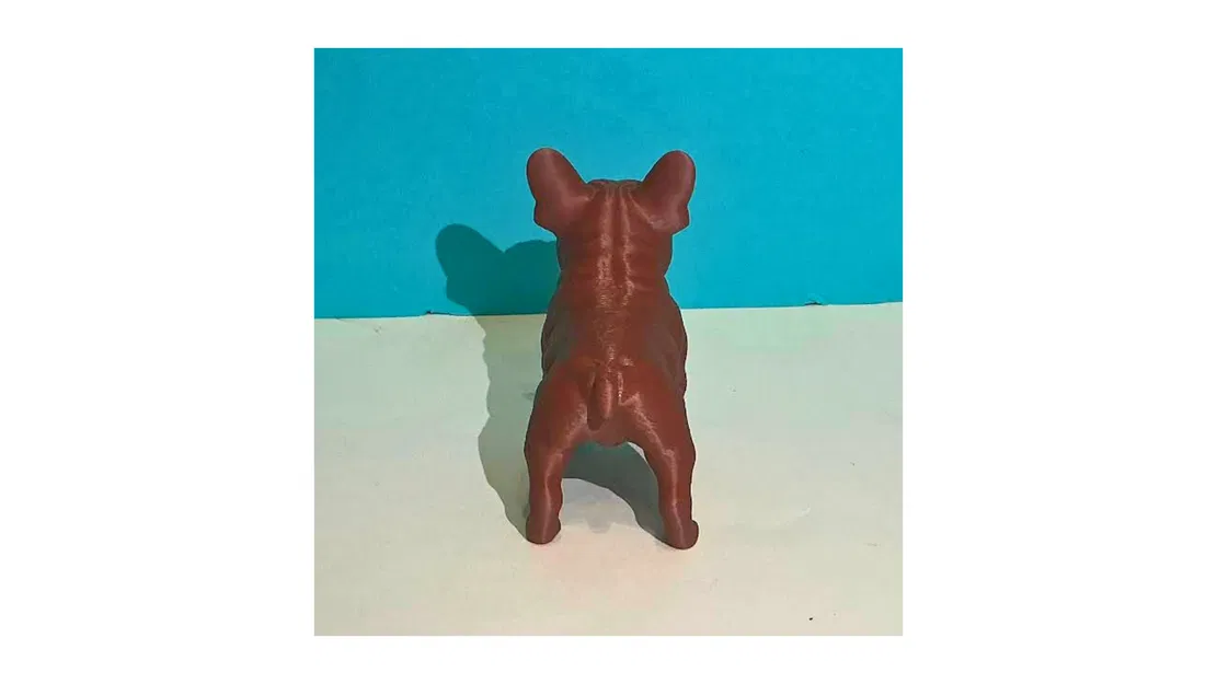 Mô hình 3D tượng chú chó Bull Pháp dễ thương dùng trang trí - Image 2