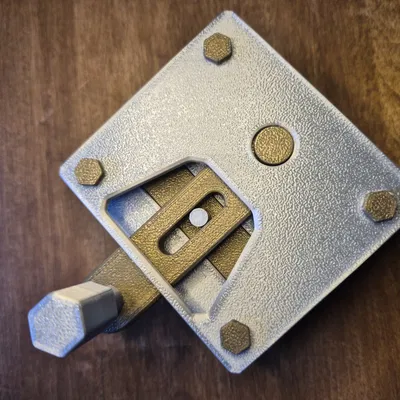 Mô hình khóa gài công nghiệp - Đồ chơi Fidget Cam nhả nhanh