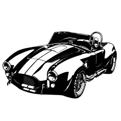 Mô hình tranh treo tường 3D Shelby Cobra siêu đẹp cho dân mê xe