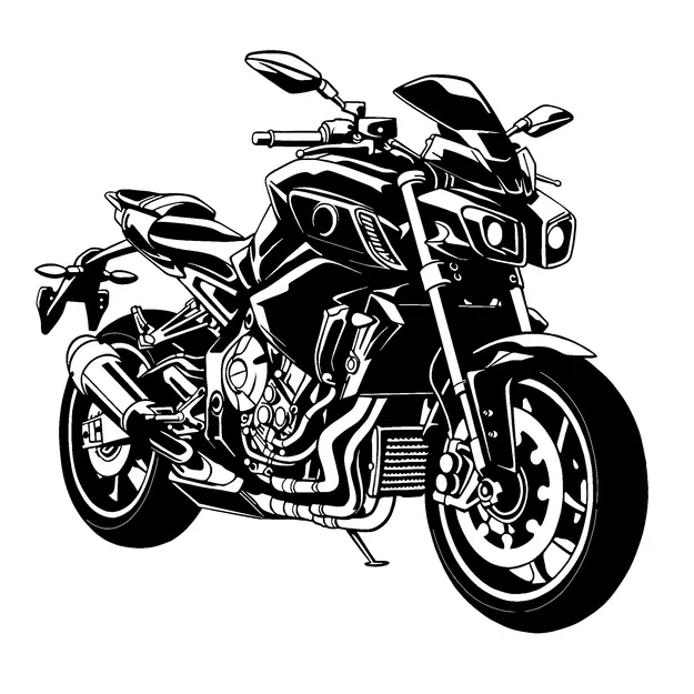 Mô hình tranh treo tường 3D Motorbike trang trí phong cách - Image 1