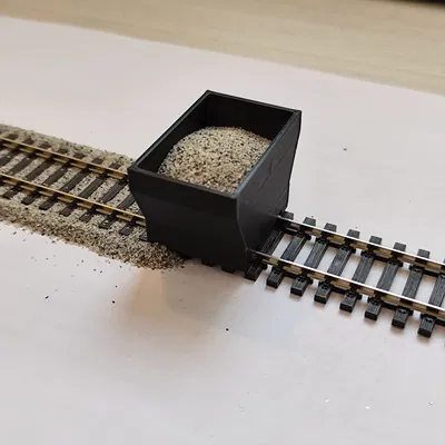 Dụng cụ rải đá ballast tỉ lệ H0 (16,5mm) cho mô hình đường sắt