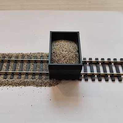 Dụng cụ rải đá ballast tỉ lệ H0 (16,5mm) cho mô hình đường sắt