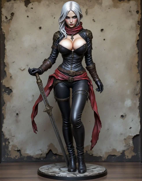 Mô hình 3D Crimson Valkyrie: Nữ chiến binh đầy quyền năng - Image 2