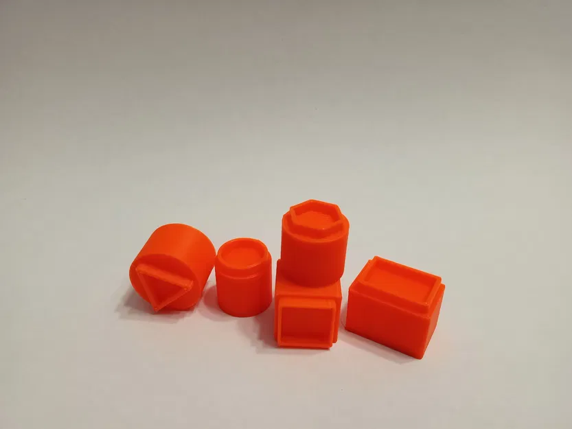 Bộ con dấu hình học (Shape Stamps) in 3D cho bé vui chơi - Image 1