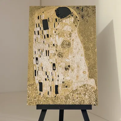 The Kiss - Gustav Klimt (Tranh Lithophane trang trí)