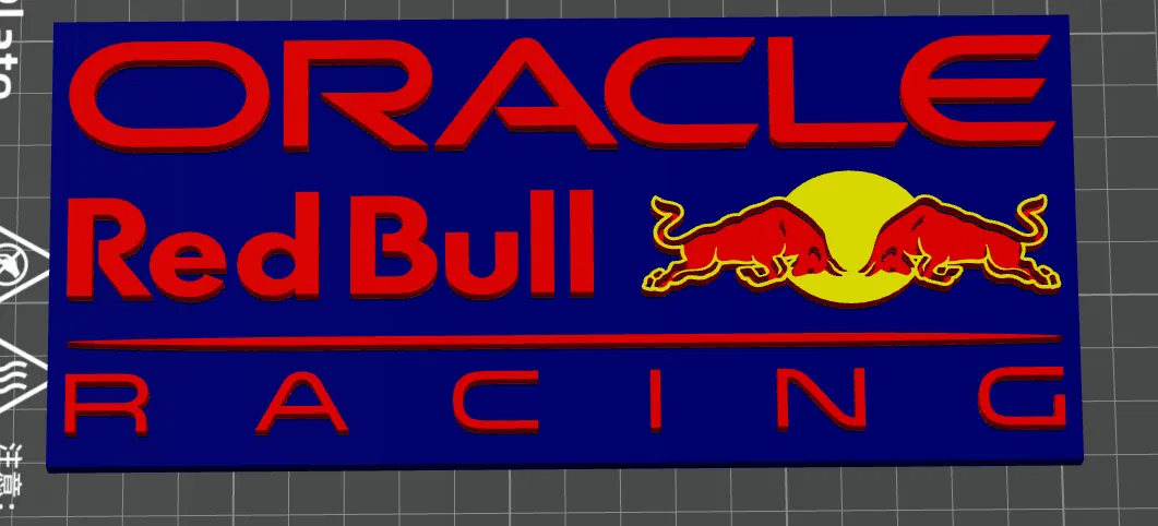 Mô hình Logo Oracle Red Bull Racing F1 In 3D Độc Đáo - Image 1