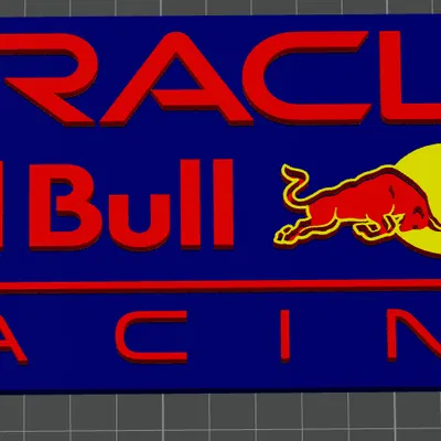 Mô hình Logo Oracle Red Bull Racing F1 In 3D Độc Đáo