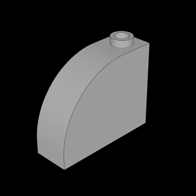 Gạch lắp ráp Lego 1x3x2 đỉnh bo cong - File in 3D chất lượng cao