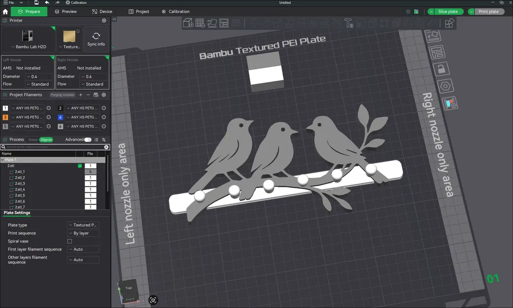 Ba Chú Chim Trên Cành - Móc Treo Chìa Khóa Treo Tường - Image 3