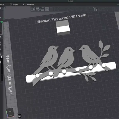 Ba Chú Chim Trên Cành - Móc Treo Chìa Khóa Treo Tường