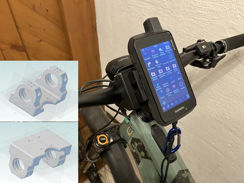 Ngàm gắn GPS Garmin Montana 700 cho ghi đông MTB Ø35 - Image 1