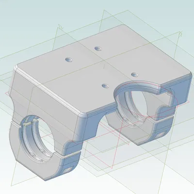 Ngàm gắn GPS Garmin Montana 700 cho ghi đông MTB Ø35