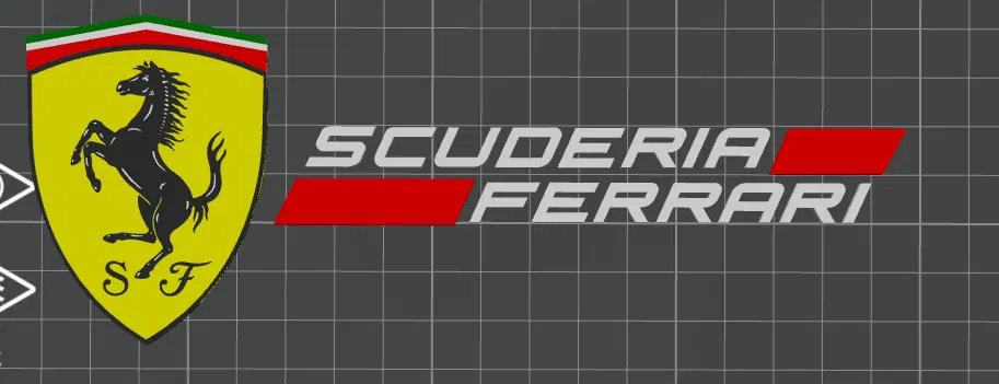 Mô hình logo Scuderia Ferrari F1 ấn tượng cho fan hâm mộ - Image 1