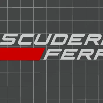 Mô hình logo Scuderia Ferrari F1 ấn tượng cho fan hâm mộ