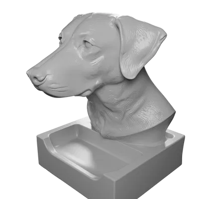 Mô hình khay đựng chìa khóa hình đầu chó Labrador 3D độc đáo