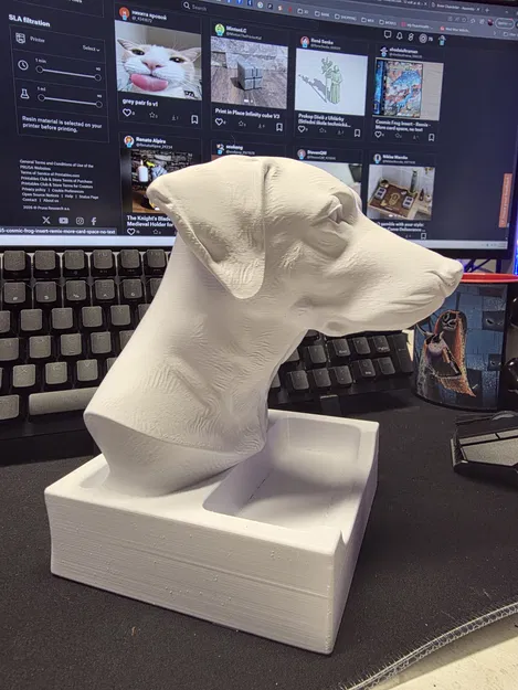 Mô hình khay đựng chìa khóa hình đầu chó Labrador 3D độc đáo - Image 2