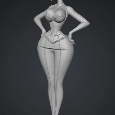 Mô hình 3D Midnight Velvet Doll nhân vật nữ phong cách hoạt hình