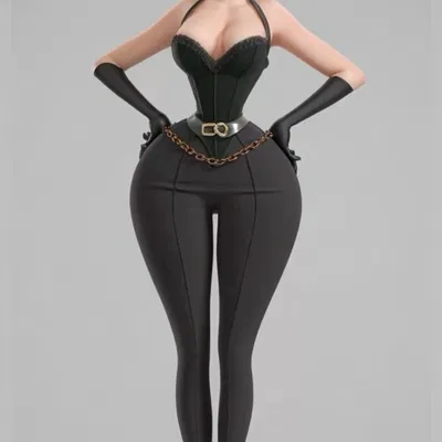 Mô hình 3D Midnight Velvet Doll nhân vật nữ phong cách hoạt hình