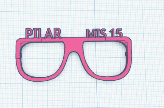 Mẫu kính 3D cho tiệc sinh nhật 15 tuổi - Image 2