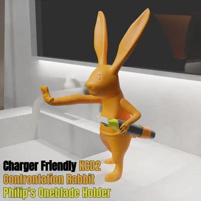 Giá đỡ Philips OneBlade hình chú thỏ đầy cá tính (tương thích sạc KCD2)