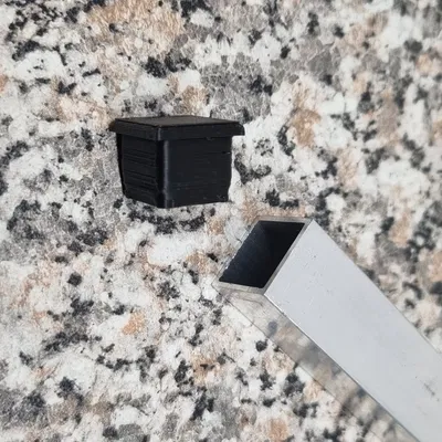 Nắp bịt đầu ống nhôm vuông 15mm cho máy in 3D