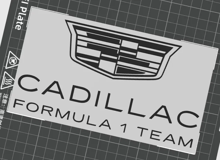 Mô hình logo Cadillac F1: Trang trí cho tín đồ đam mê tốc độ - Image 1