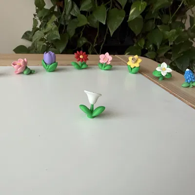 Mô hình hoa Calla Lily (Hoa Rum) thực tế