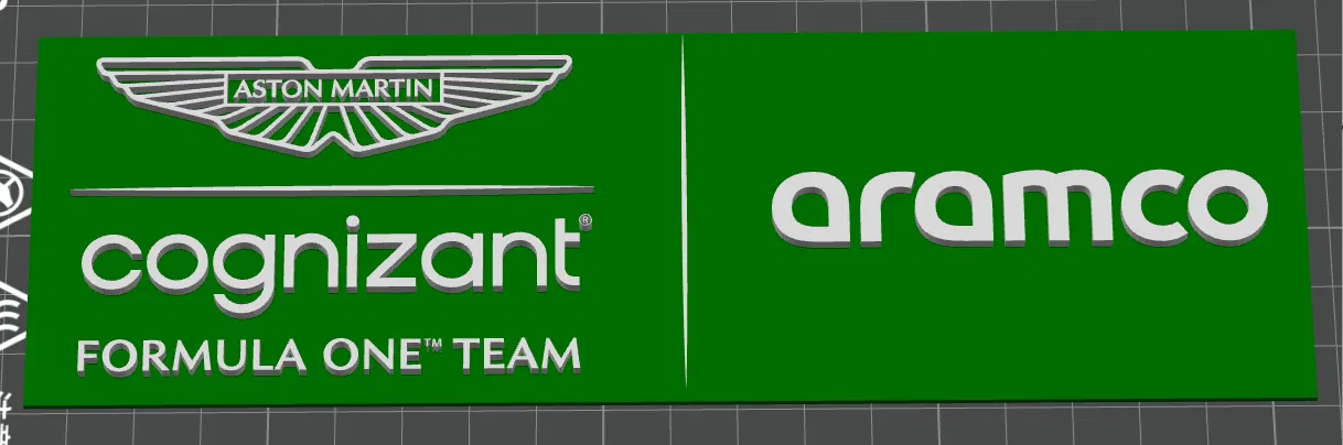 Mô hình 3D Logo đội đua Aston Martin F1 trang trí cực đẹp - Image 1