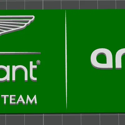 Mô hình 3D Logo đội đua Aston Martin F1 trang trí cực đẹp