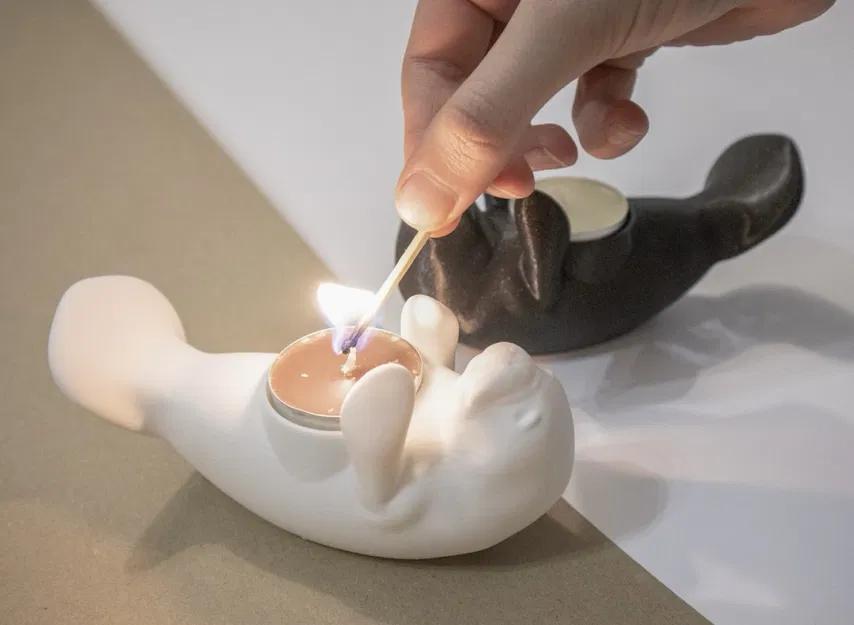 Giá đỡ nến bò biển chân thực - Series sinh vật dưới nước - Image 1