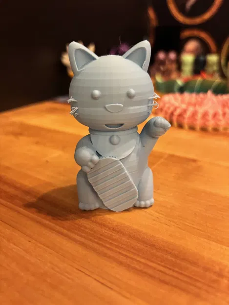 Mô hình Mèo thần tài LUKY CAT in 3D mang lại may mắn - Image 1