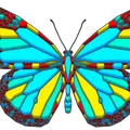 Mô hình bướm đa sắc (Multicolor Butterfly) in 3D nghệ thuật - Thumbnail 1