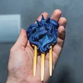 Trâm cài tóc hình Kỳ Lân (Unicorn Hair Stick) in 3D độc đáo - Thumbnail 1