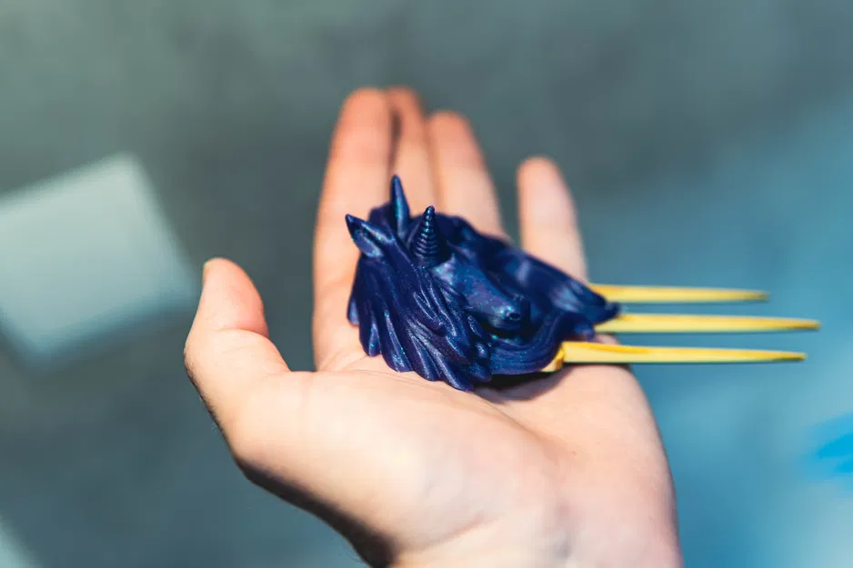 Trâm cài tóc hình Kỳ Lân (Unicorn Hair Stick) in 3D độc đáo - Image 4