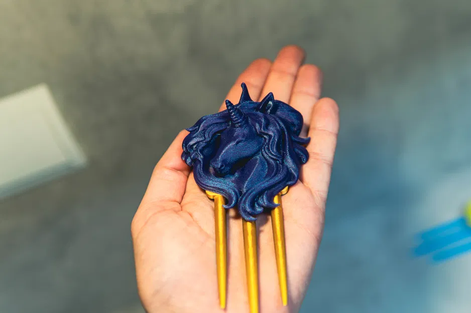 Trâm cài tóc hình Kỳ Lân (Unicorn Hair Stick) in 3D độc đáo - Image 6