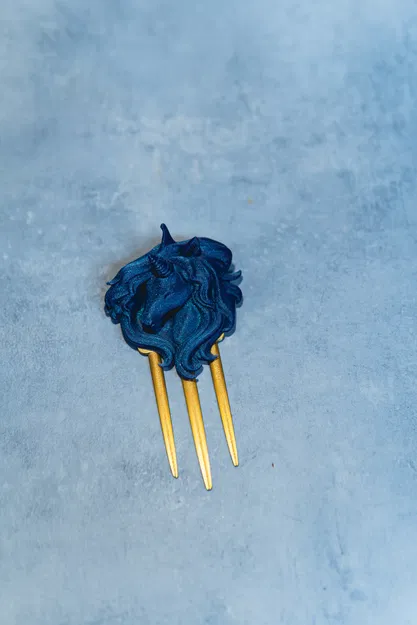 Trâm cài tóc hình Kỳ Lân (Unicorn Hair Stick) in 3D độc đáo - Image 7
