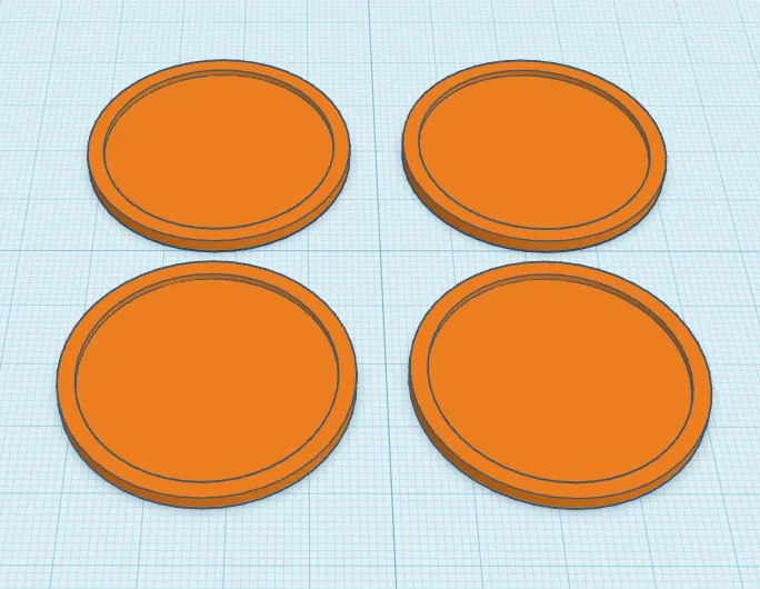 Bộ 4 đế lót ly 3D (4 Coasters) đơn giản, tinh tế cho gia đình - Image 1