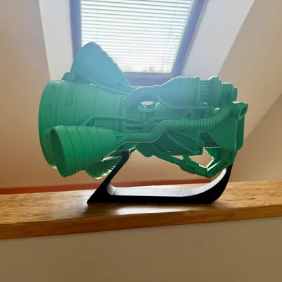 Đế trưng bày động cơ tên lửa cho Prusa Core One