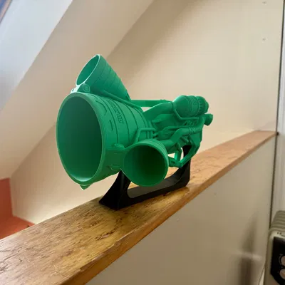 Đế trưng bày động cơ tên lửa cho Prusa Core One