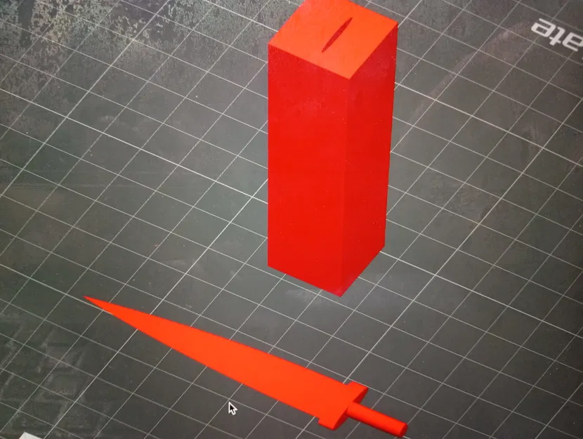 Mô hình thanh kiếm và bệ đỡ 3D (Sword and Precise Stand) độc đáo - Image 1