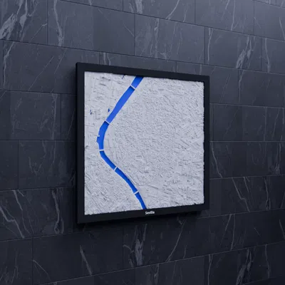 Sevilla, Tây Ban Nha - Mô hình địa hình 3D thu nhỏ