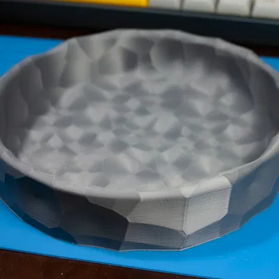Khay đựng đồ Voronoi Textured Tray - Thiết kế hình học hiện đại