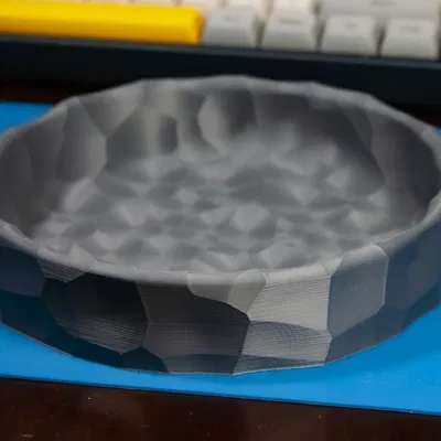 Khay đựng đồ Voronoi Textured Tray - Thiết kế hình học hiện đại