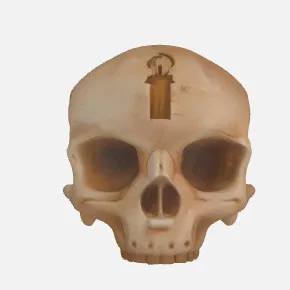 Mô hình 3D đầu lâu Grunt Birthday Skull từ Halo