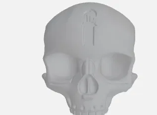 Mô hình 3D đầu lâu Grunt Birthday Skull từ Halo - Image 2