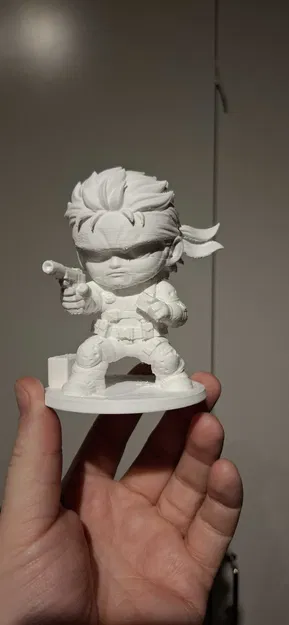 Mô hình Solid Snake phiên bản Chibi siêu đáng yêu cho tín đồ 3D - Image 1