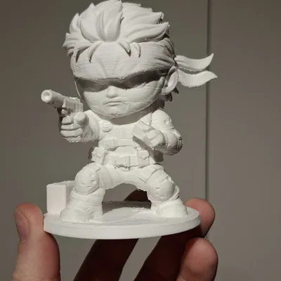 Mô hình Solid Snake phiên bản Chibi siêu đáng yêu cho tín đồ 3D