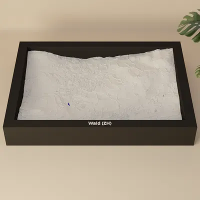 Mô hình địa hình thu nhỏ Wald ZH, Thụy Sĩ - In 3D