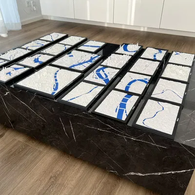 Mô hình địa hình thu nhỏ Wald ZH, Thụy Sĩ - In 3D